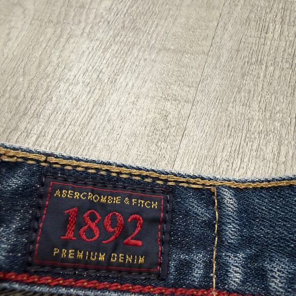 Vintage Abercrombie & Fitch Flare Jeans Women's 31x32 (Fits 31x28) Blue Faded - Picture 3 of 13